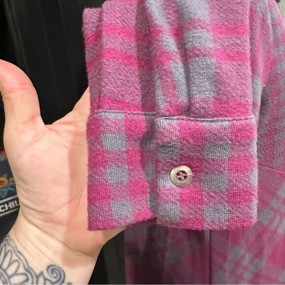 Soft Surroundings Asymmetrical Plaid Button Front Tunic – XS - Picture 4 of 10